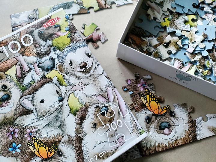 Produktbild Tactic Puzzle Lovers Hedgehogs 100 pcs puzzle (100 Teile)