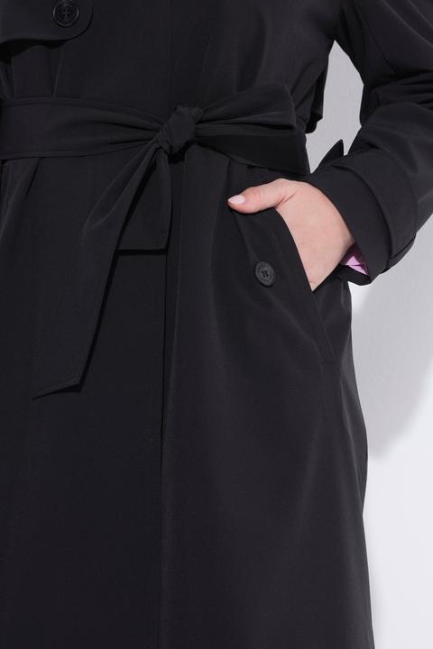 Actual product image Ulla Popken Satin Lined Trenchcoat