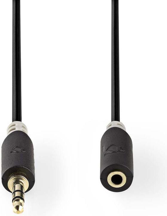 Produktbild Nedis CABW22050AT10. Anschluss 1: 3.5mm, Anschluss 2: 3.5mm, Kabelmaterial: Kupferverkleidetes Aluminium (1 m, 3.5mm Klinke (AUX))