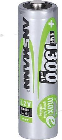 Immagine prodotto Ansmann Batteria tipo AA - NiMH - (ricaricabile) (1 pz., AA / LR6 / LR06 / Mignon / R6 / R14505, 1300 mAh)