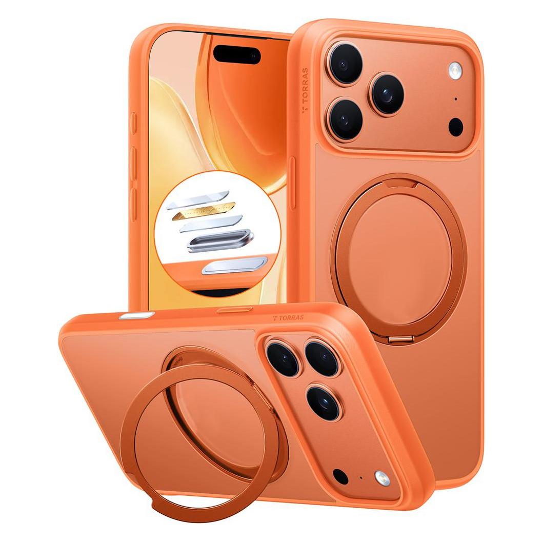Torras Ostand Pro (Apple IPhone 17 Pro Max), Smartphone Hülle, Orange