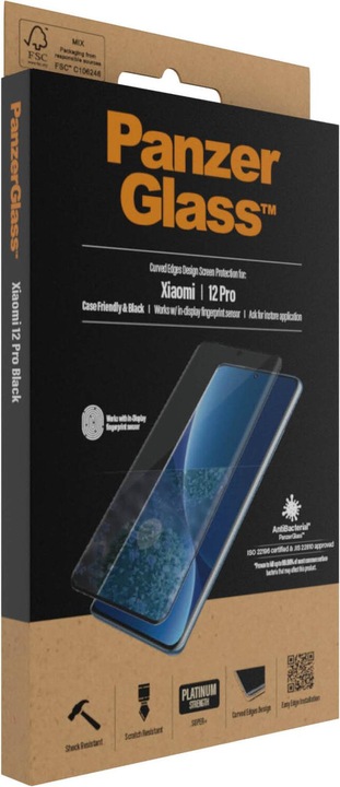 Actual product image PanzerGlass Case Friendly (1 Piece, Xiaomi 12S Pro, Xiaomi 13 Pro, Xiaomi 12 Pro)