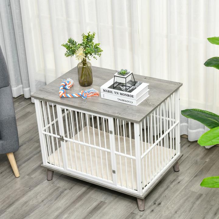 Image du produit PawHut Cage pour chiens avec design surélevé