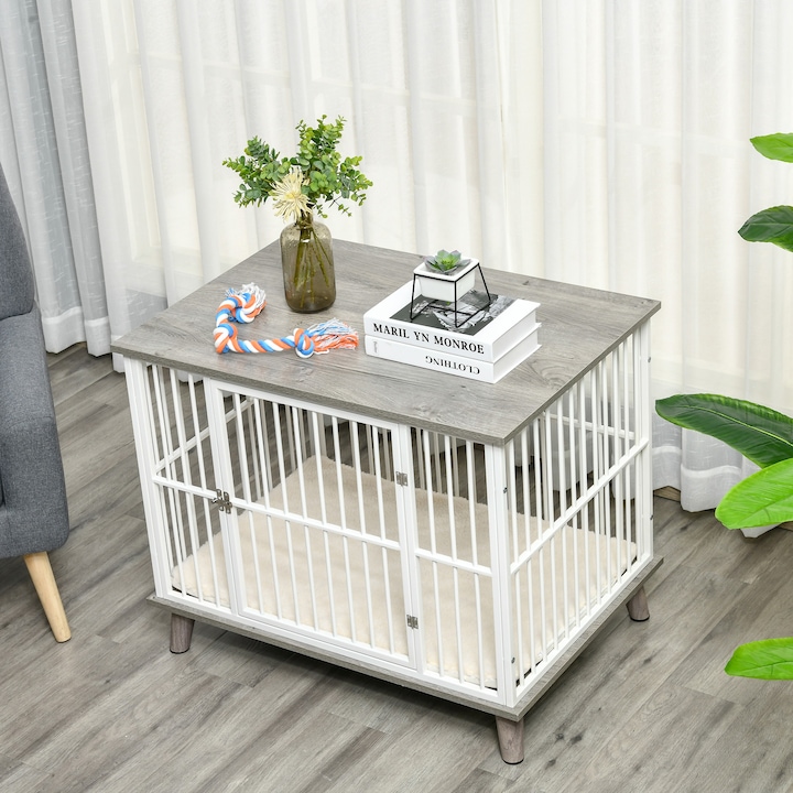 Actual product image PawHut Dog cage with raised design