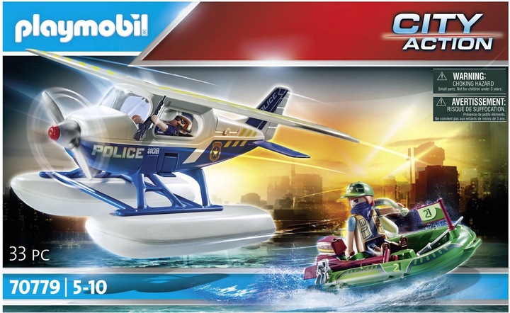 Produktbild Playmobil Polizei- Wasserflugzeug: Schmuggler- Verfolgung (70779, Playmobil City Action)