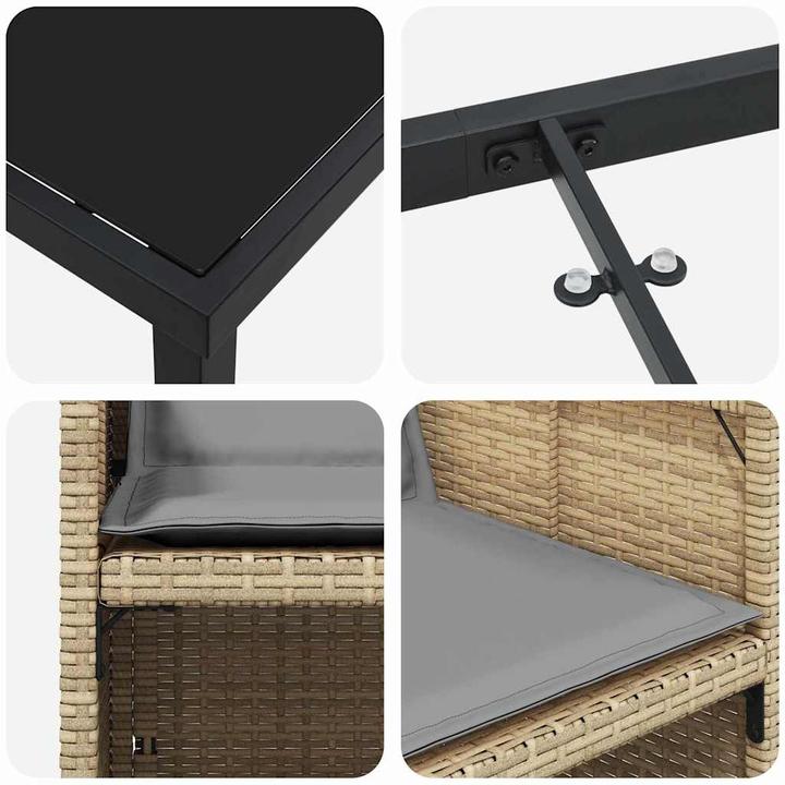 Produktbild vidaXL Garten Essgruppe (160 x 80 x 73 cm)