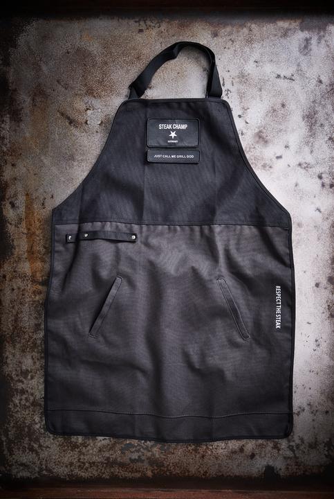 Produktbild Steakchamp Kochschürze 2 Taschen mit Klettverschluss für Beschriftung (One Size)