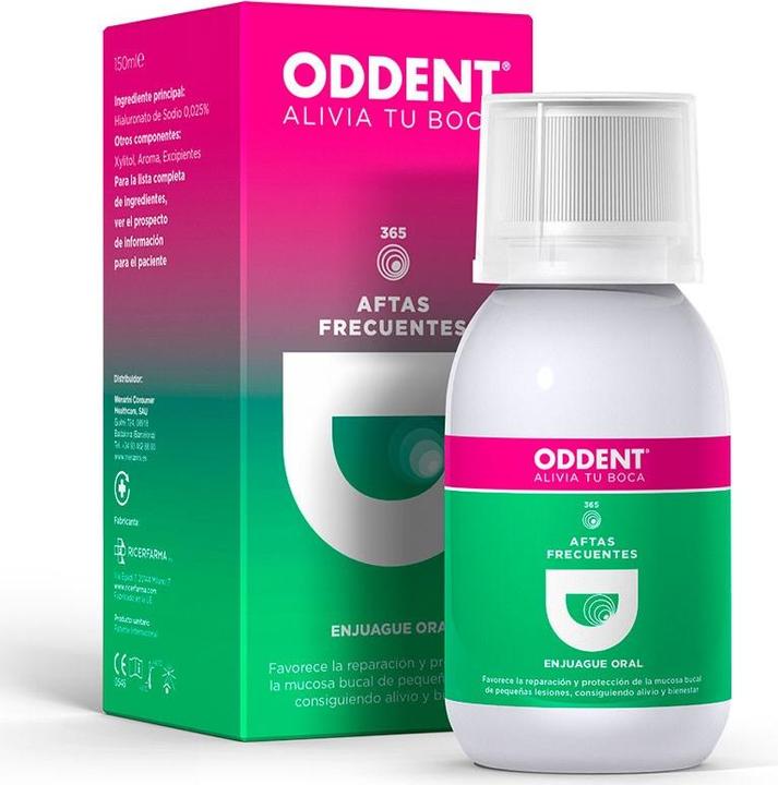 Image du produit Menarini Oddent Bain de bouche contre les aphtes 300ml (300 ml, Bains de bouche)