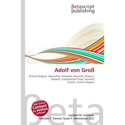 Adolf von Gross, Ratgeber
