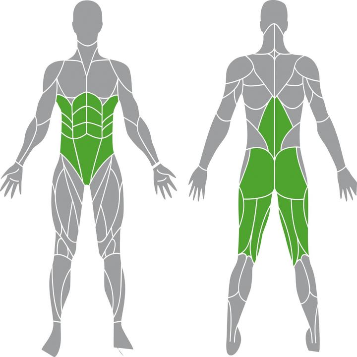 Image du produit Tunturi Platinum Dual Back/Abdominal Combo Appareil pour abdominaux et dos avec empilement de poids