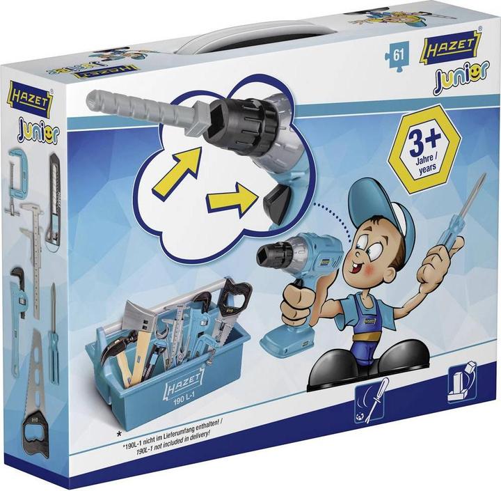 Actual product image HAZET Toy tool set JUNIORTOOL1 ∙ Number of tools: 61
