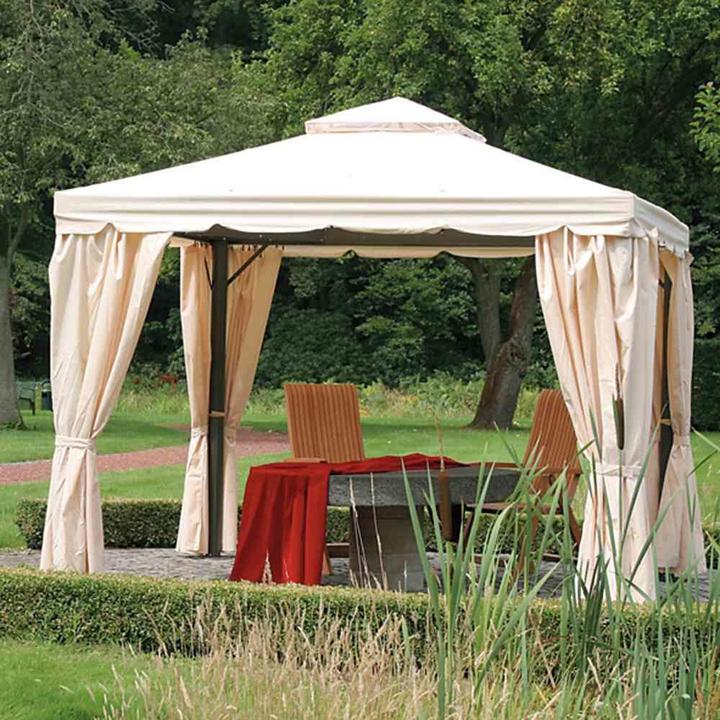 Productafbeelding Siena Garden Dach Pavilion Dubai 3 x 3 mocca Polyester 250 g/m²,PU-bes (300 cm, 300 cm)