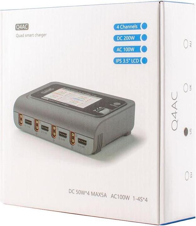 Actual product image Toolkitrc Quad Charger Q4AC XT60 100W, 1-4S
