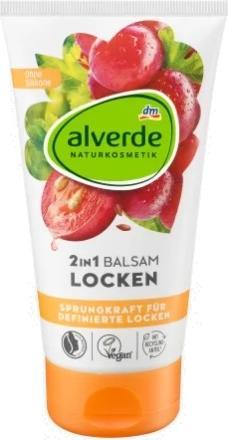 Actual product image dm alverde Conditioner 2in1 Balm Curls Organic Flaxseed, Organic Grape