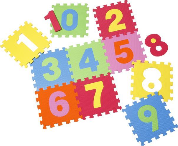 Actual product image Knorrtoys Puzzlematte - "Zahlen"/10-tlg./32 cm (32 x 32 cm)