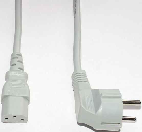E+P Cold appliance power cable SW 14 2.0m black (2 m)