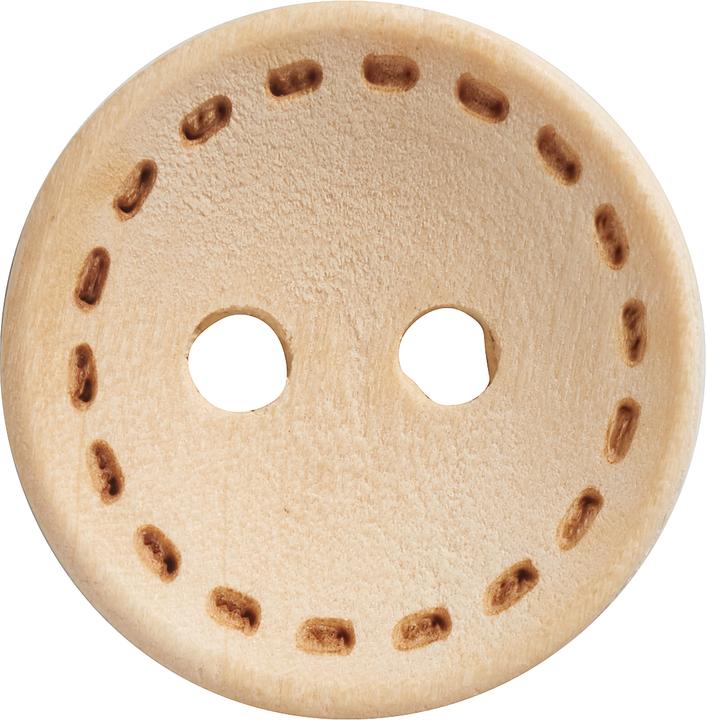 Produktbild VBS XXL Holzknöpfe "Nähstrich", 100 Stück