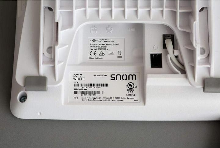 Actual product image Snom D717 White