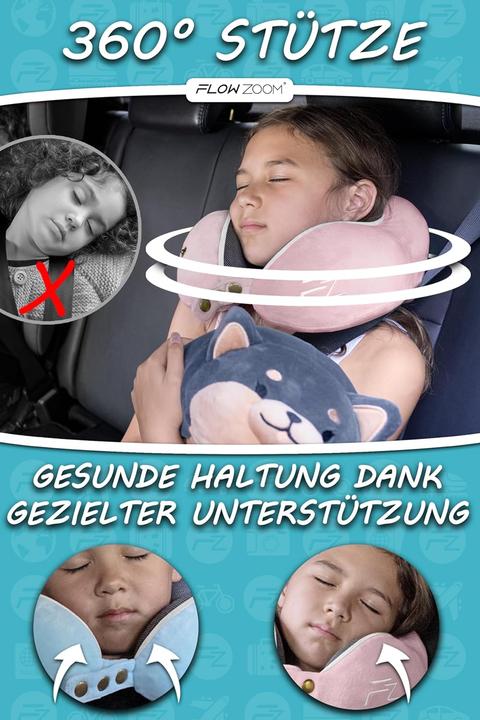 Immagine prodotto Flowzoom Cuscino da collo per bambini (Cuscino per testa e collo)