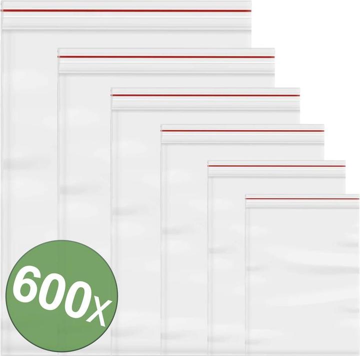 Immagine prodotto Quadrios Sacchetto con chiusura a pressione (600 Pezzo/i)