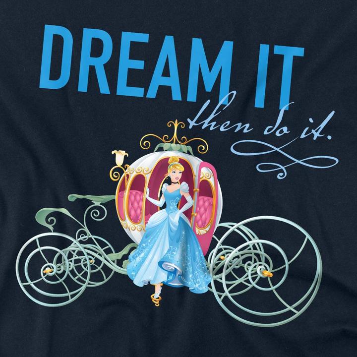 Immagine prodotto Cinderella Dream It, Then Do It Maglietta Carrozza di Zucca Adulto Unisex (L)