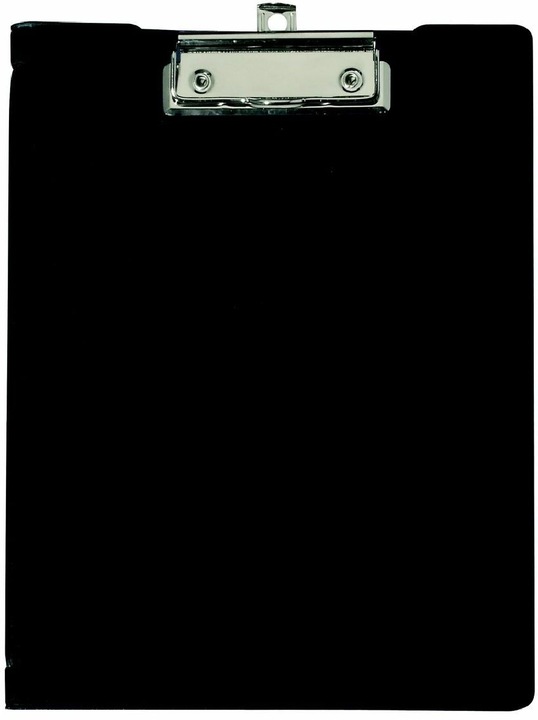 Actual product image Maul Writing case with foil cover, DIN A5, black with lid and inside pocket, made of cardboard with (15 x 21 cm)