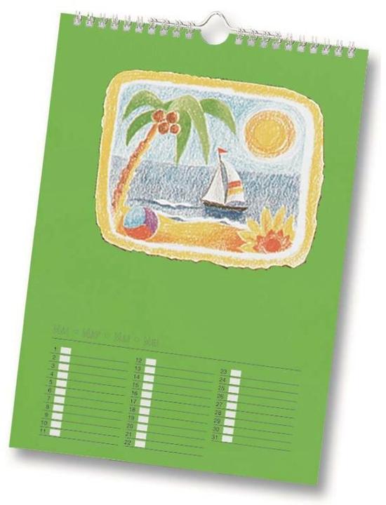 Image du produit Folia Calendrier perpétuel A4 en couleur (A4, Allemand)