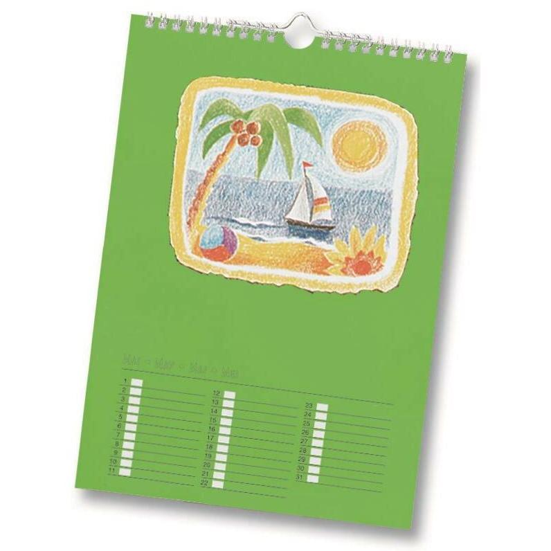 Thumbnail - Folia, Kalender, Dauerkalender A4 farbig (A4, Deutsch)