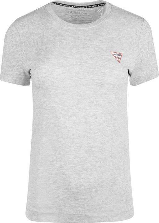Actual product image Guess WOMEN'S T-SHIRT SS CN MINI TRIANGLE GREY W2YI44J1314 LMGY M (M)