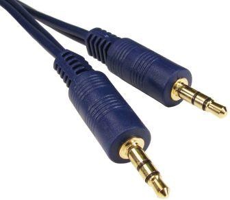 Produktbild Rs Pro Aux Kabel, Stereo-Jack, 3,5 mm / Stereo-Jack, 3,5 mm Stecknippel Stecknippel L. 3m Blau (3 m)