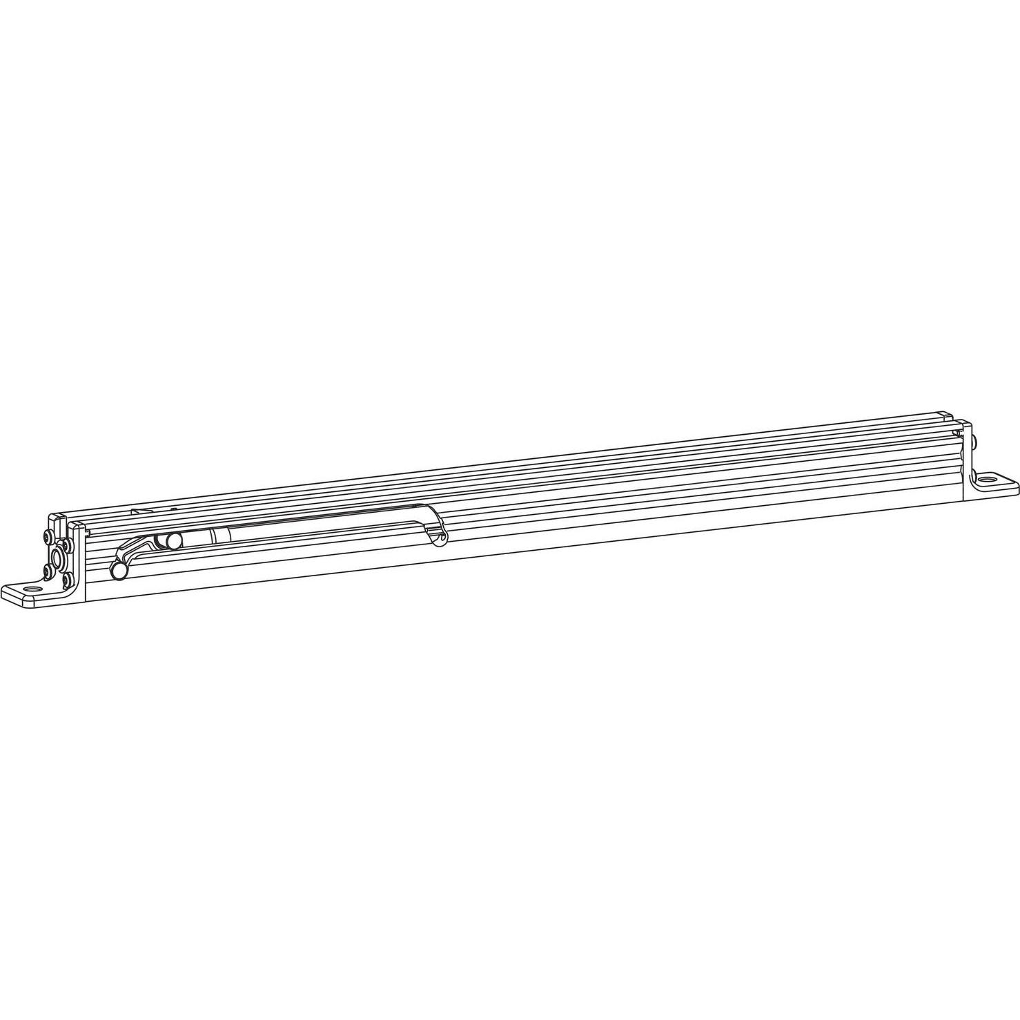 Hautau, Türbeschlag + Scharnier, ATRIUM HS comfort stop Gr. 2, bis 300 kg, silber