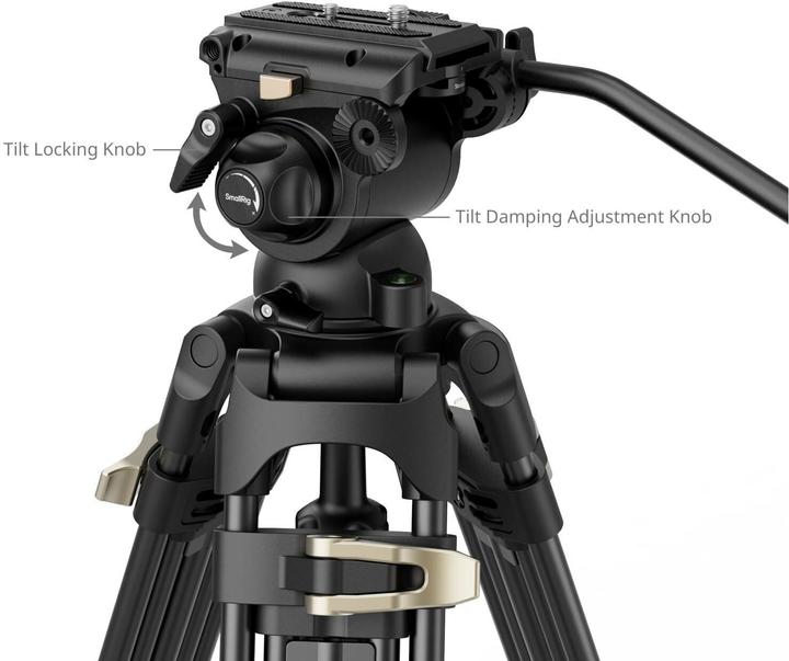 Produktbild SmallRig Heavy Duty Fluid Head Tripod Kit AD 01S 4686 (Metall)