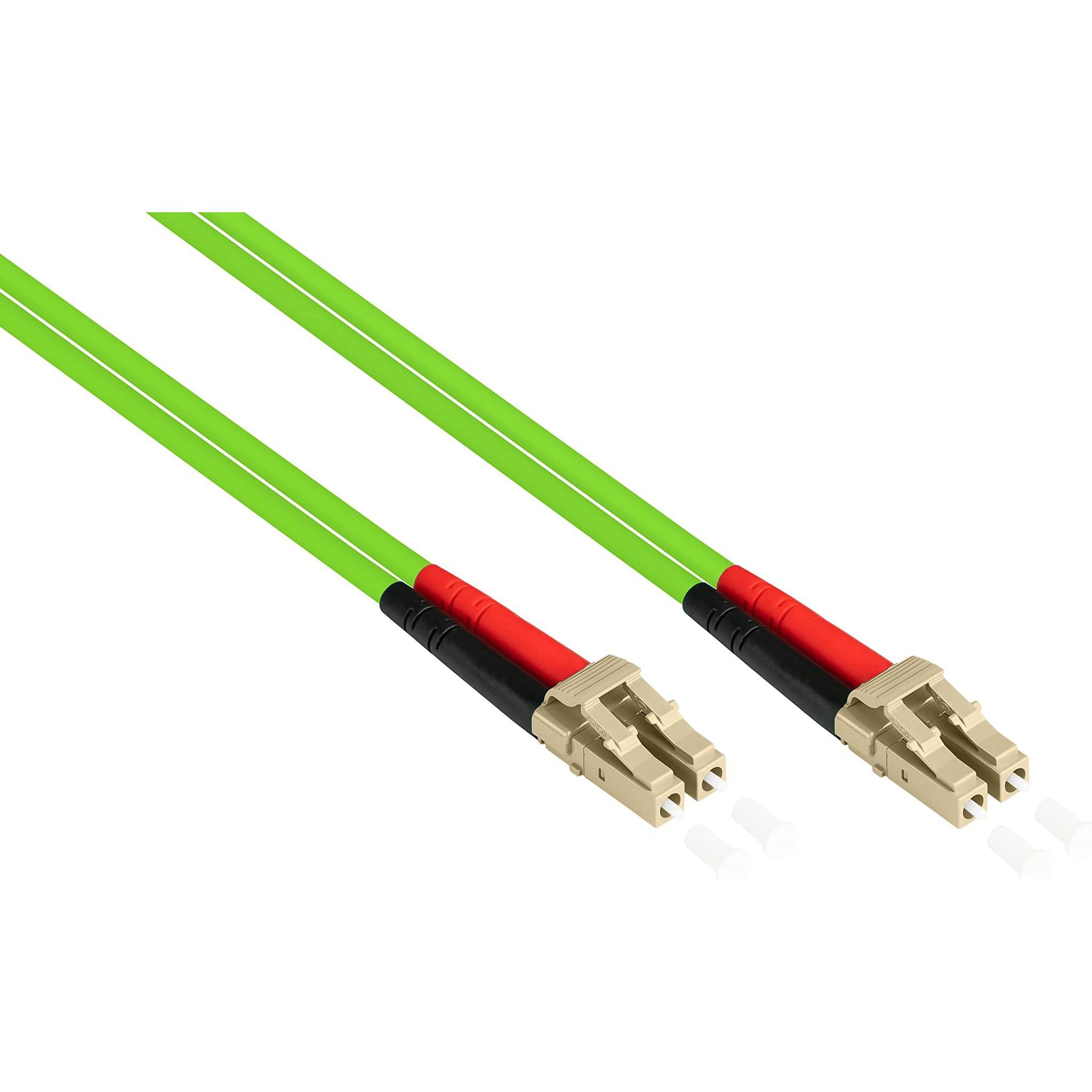 Good Connections Alcasa LW-805LC5 Glasfaserkabel 5 m LSZH OM5 LC Grün (CAT8.2, 5 m), Netzwerkkabel