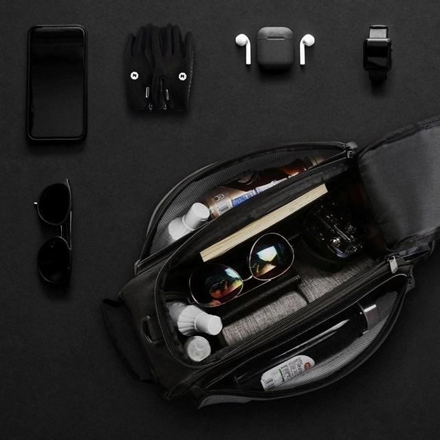 Produktbild Wozinsky bike carrier bag with shoulder strap 13l black (WBB1BK) (13 l, Gepäckträgertasche)