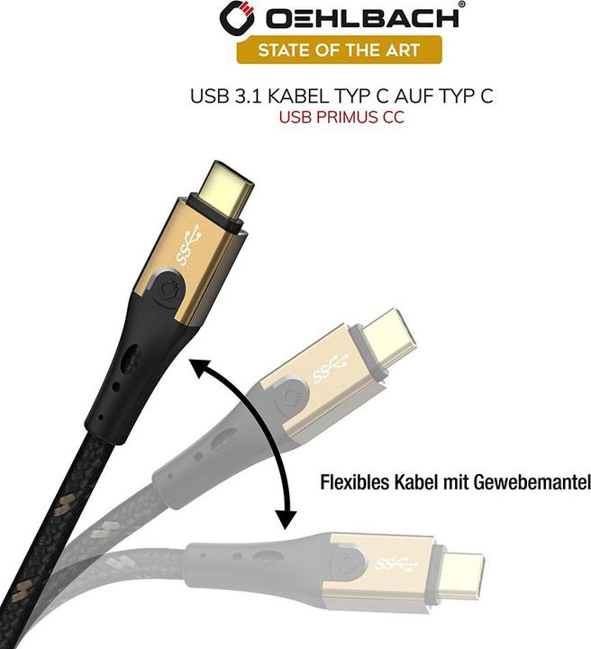 Produktbild Oehlbach USB C — USB C (1 m, USB 3.1)