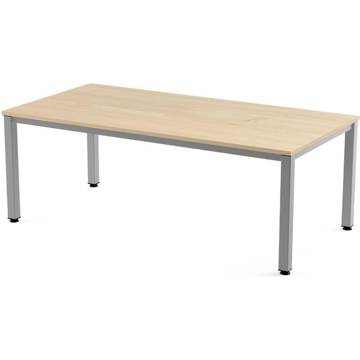 Rocada, Schreibtisch, Schreibtisch Executive BxTxH 200x100x73cm Gestell grau Platte Melamin buche (200 x 100 x 73 cm)