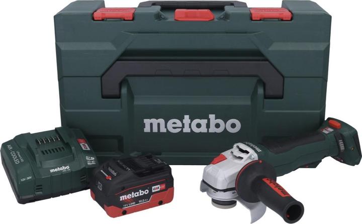 Actual product image Metabo WPB 18 LT BL 11-125 Quick Battery Angle Grinder 18 V 125 mm Brushless + 1x Battery 10.0 Ah + Charger (125 mm)