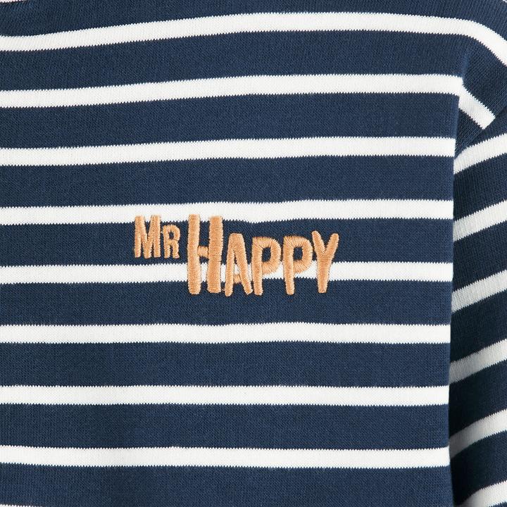 Produktbild La Redoute Collections Streifen-Sweatshirt mit Henley-Ausschnitt (110)