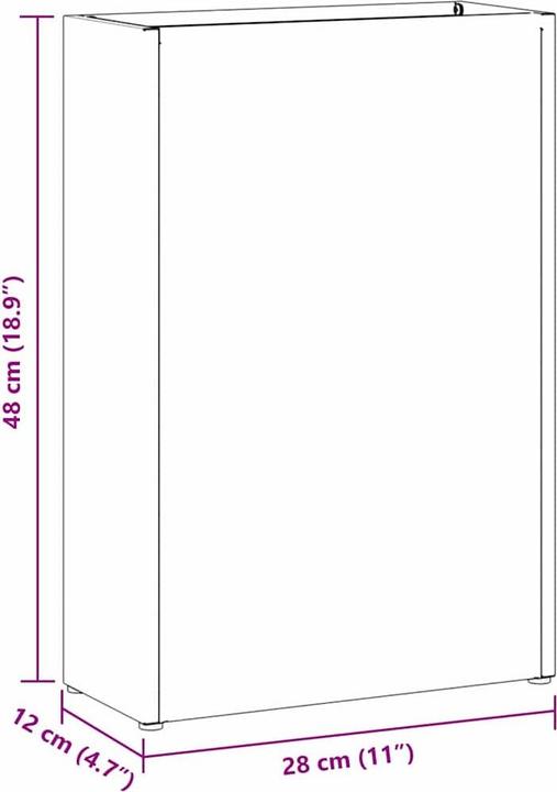 Immagine prodotto vidaXL Portaombrelli rosa (28 x 12 x 41 cm)