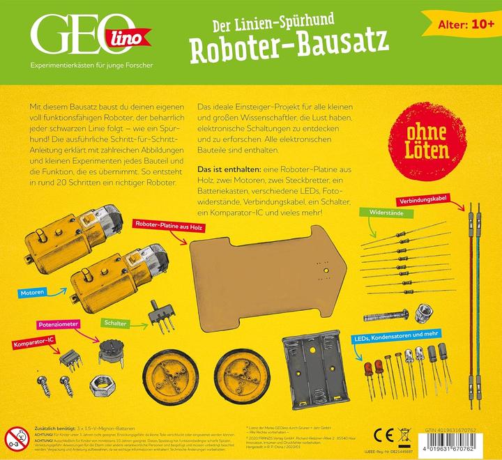 Actual product image Franzis Robot Kit The Line Sniffer Dog