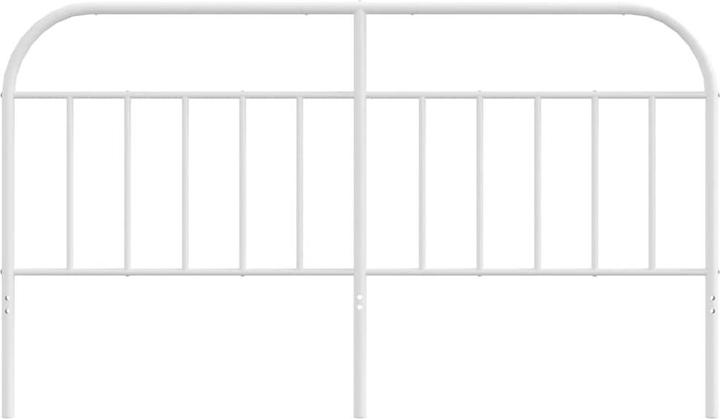 Actual product image vidaXL Kopfteil Metall Weiss 193 cm, Farbe: Weiss (198 x 3 x 100 cm)