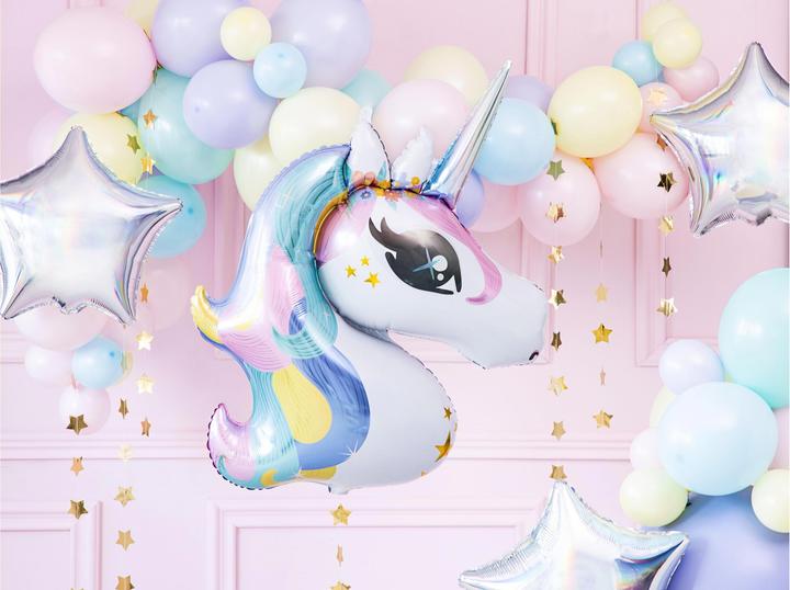 Produktbild Partydeco Folienballon Unicorn Mehrfarbig (1 x)