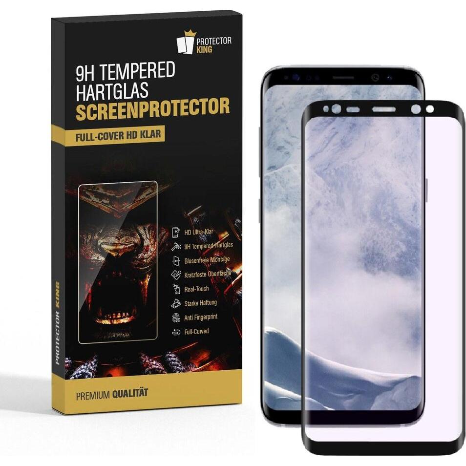 Thumbnail - Protectorking 6x echtes Tempered 9H Panzerhartglas 3D KLAR (6 Stück, Samsung Galaxy S8), Smartphone Schutzfolie
