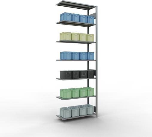 Image du produit Schulte Lagertechnik Système d'assemblage de rayonnages MULTIplus85 avec traverses de longueur