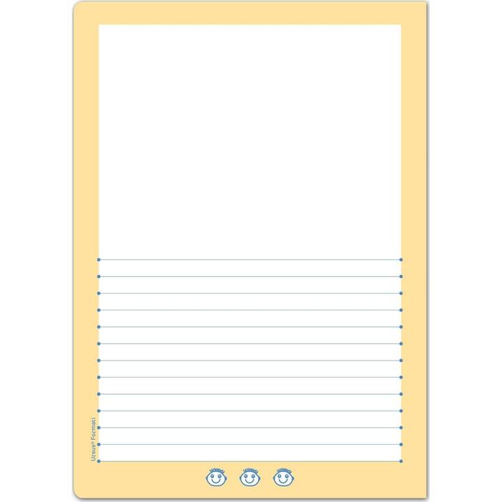 Image du produit Ursus Cahier d'apprentissage Plus C.200, A4, Ligné, Jaune (A4, À rayures, Couverture souple)