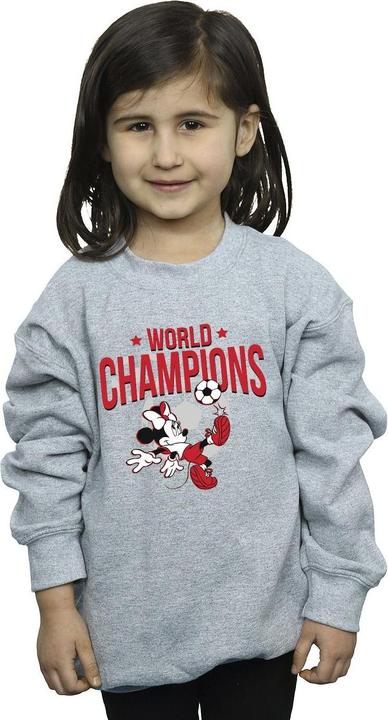 Actual product image Disney Girls Minnie Mouse World Champions Sweatshirt (104)