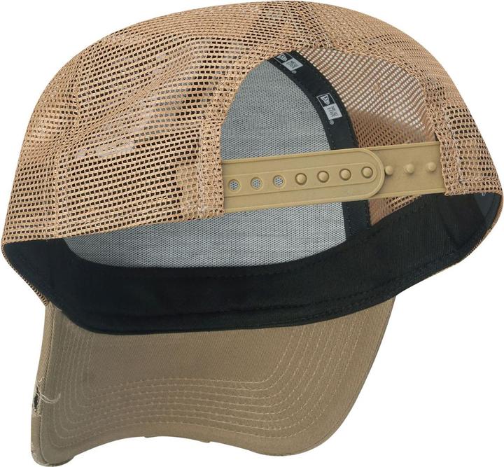 Actual product image New Era Mesh Trucker Cap DISTRESSED New York Yankees khaki