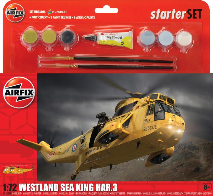 Produktbild Airfix Bausatz Helikopter Westland Sea King HAR.3 Starter Set 1:72