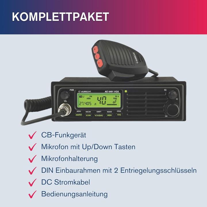 Actual product image Albrecht AE 6491 VOX (10 km)