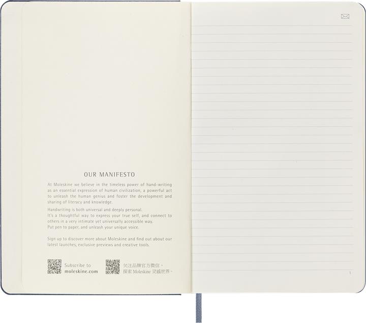 Immagine prodotto Moleskine Smart NB rivestito LG HC Sapphire (Grande 13x21, Righe, Copertina rigida)